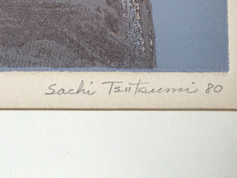 Sachi Tsutsumi Color Etching Titled 'Dry Flowers A' Limited Edition 8 Of 12 Hand Signed By Artist Lower Right 16' X 20' [Photo 7]