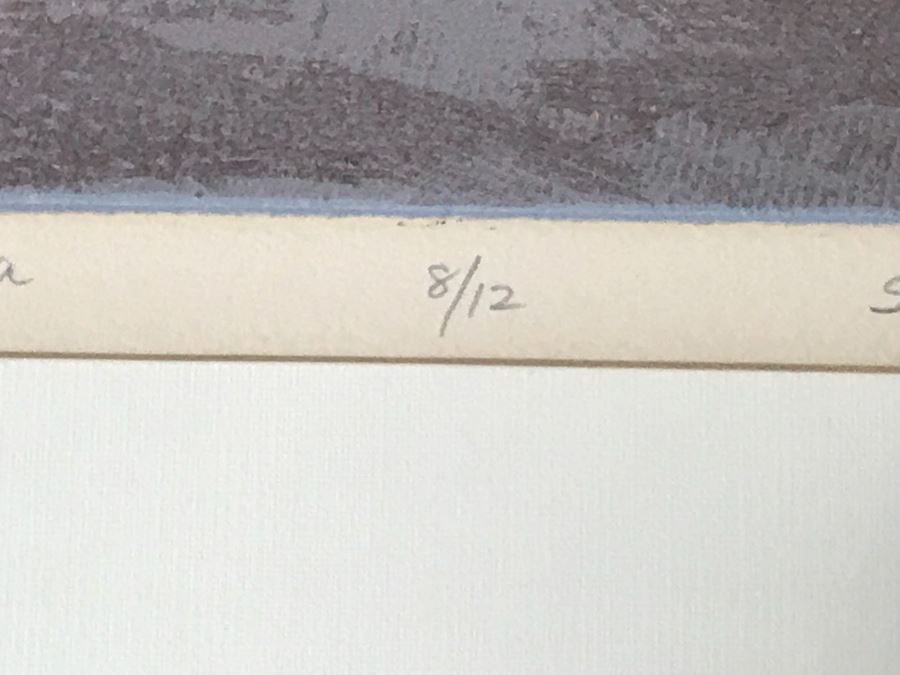 Sachi Tsutsumi Color Etching Titled 'Dry Flowers A' Limited Edition 8 Of 12 Hand Signed By Artist Lower Right 16' X 20' [Photo 8]