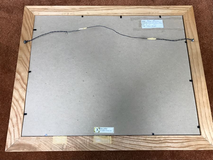 Mary Ashley Original Mixed Media Abstract Artwork Signed Lower Left 21” X 17” [Photo 8]