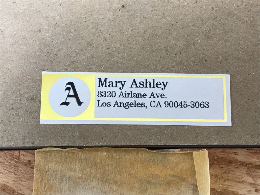 Mary Ashley Original Mixed Media Abstract Artwork Signed Lower Left 21” X 17” [Photo 10]