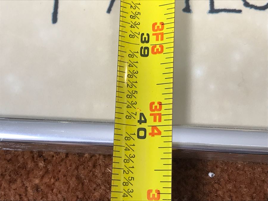 Framed James McCaffry Poster Titled “Inside” Vintage 1978 Arts & Leisure Publications 29” X 40” [Photo 15]