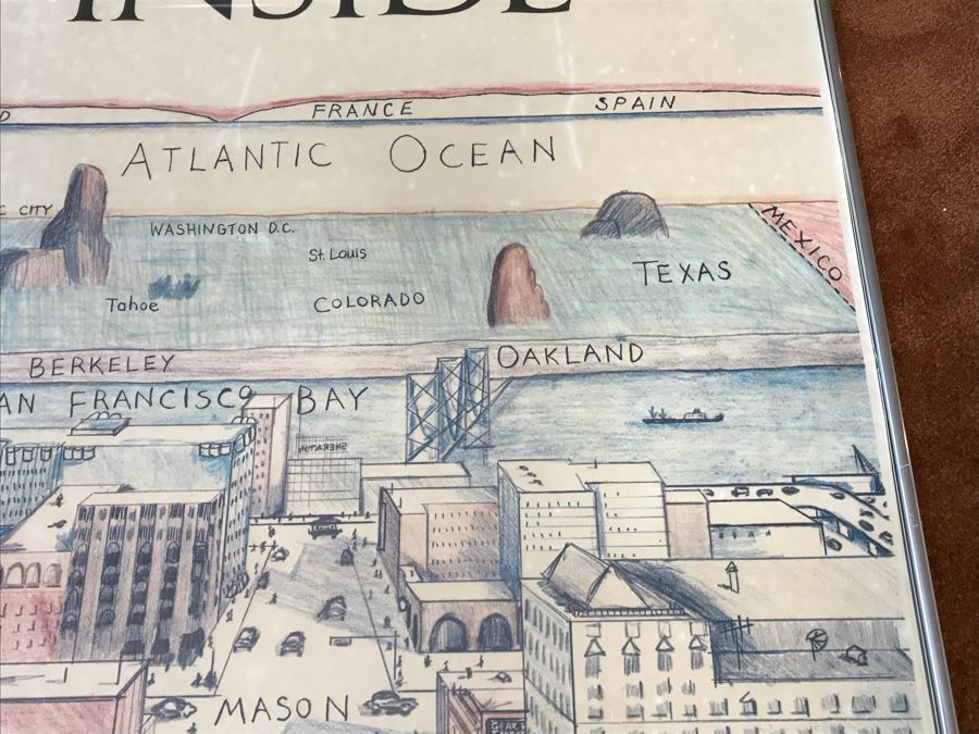 Framed James McCaffry Poster Titled “Inside” Vintage 1978 Arts & Leisure Publications 29” X 40” [Photo 7]