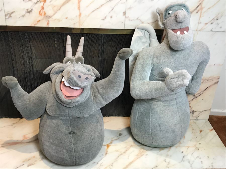 Pair Of Large Plush Toys From Disney’s The Hunchback Of Notre Dame [Photo 1]