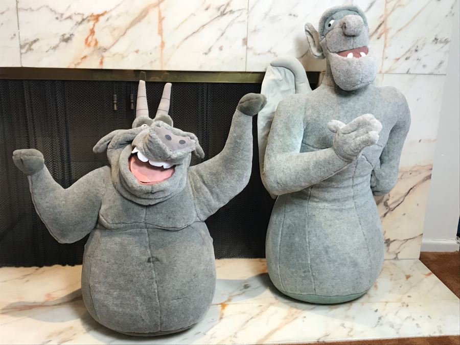 Pair Of Large Plush Toys From Disney’s The Hunchback Of Notre Dame [Photo 3]