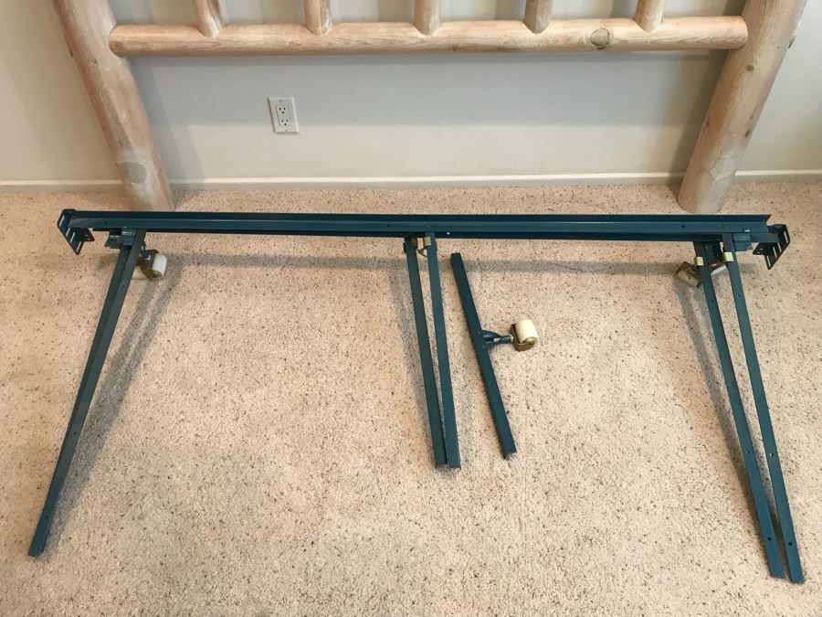 Queen Size Wooden Tree Trunk Headboard With Metal Frame [Photo 2]