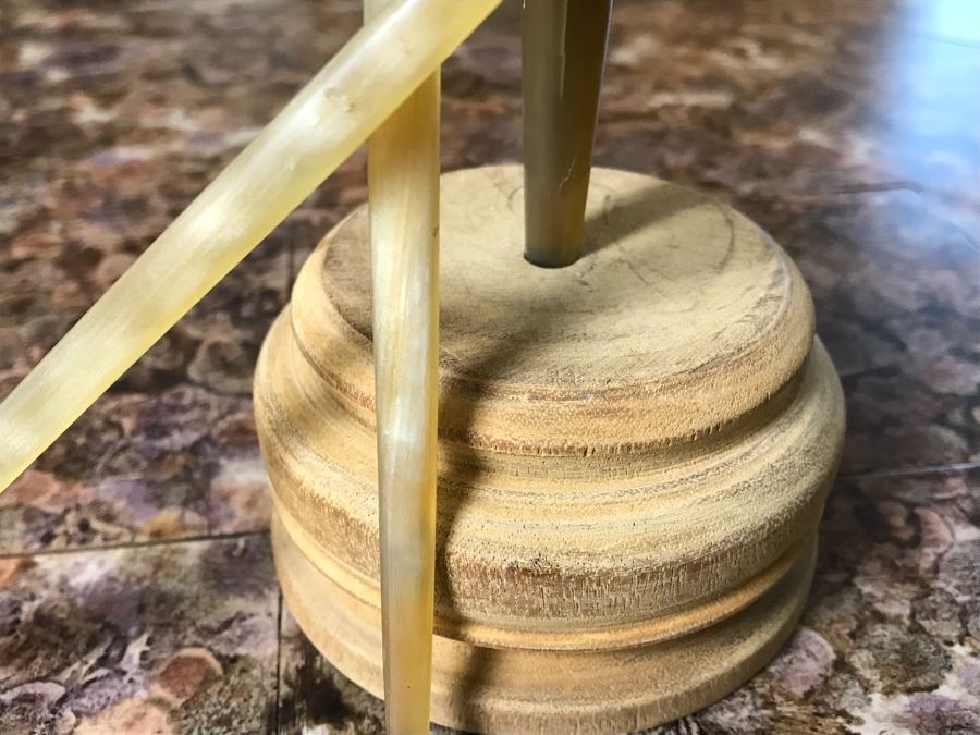 Vintage Thailand Shadow Puppet With Stand [Photo 11]