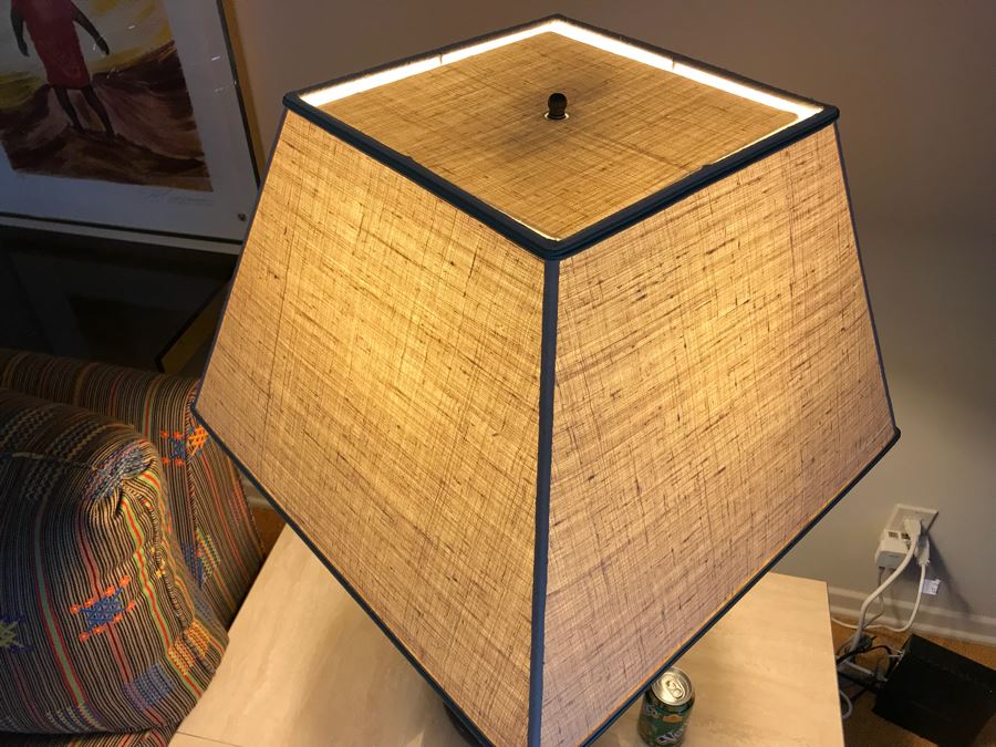 Green Pottery Table Lamp [Photo 6]