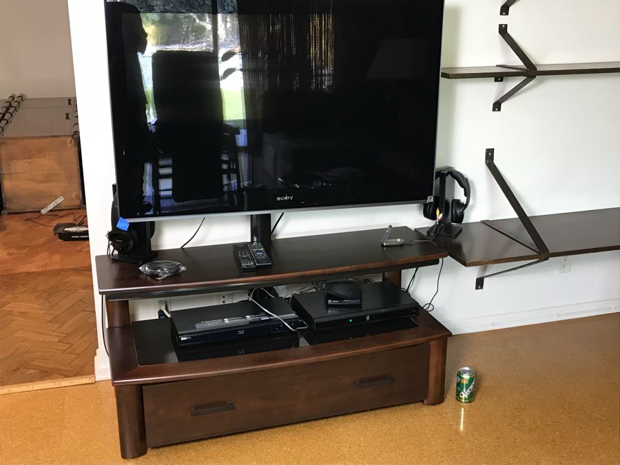 Flat Screen TV Stand With Drawer - Does Not Include TV Or Electronics [Photo 1]