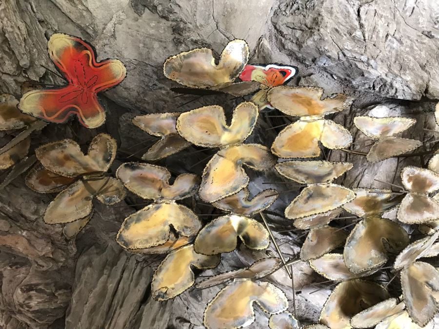 Metal And Enamel Wall Art Sculpture Of Butterflies [Photo 3]