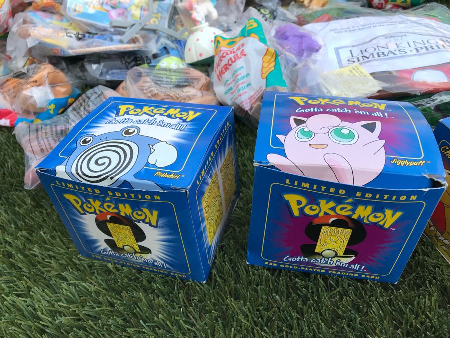Pokemon Limited Edition 23K Gold-Plated Trading Cards, Disney Glasses And Huge Collection Of Happy Meal Toys From McDonalds, Burger King [Photo 11]