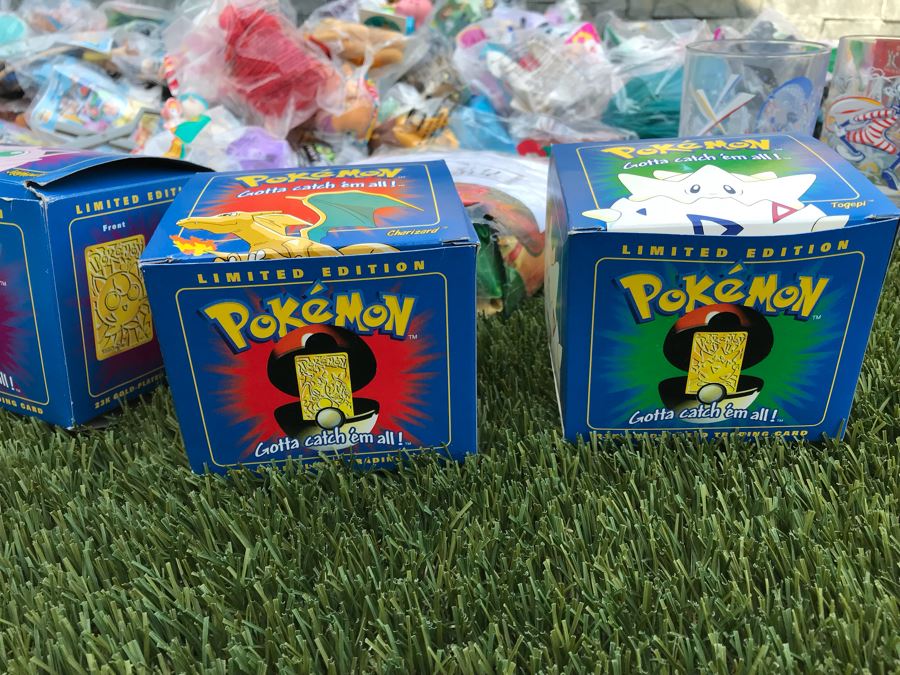 Pokemon Limited Edition 23K Gold-Plated Trading Cards, Disney Glasses And Huge Collection Of Happy Meal Toys From McDonalds, Burger King [Photo 9]
