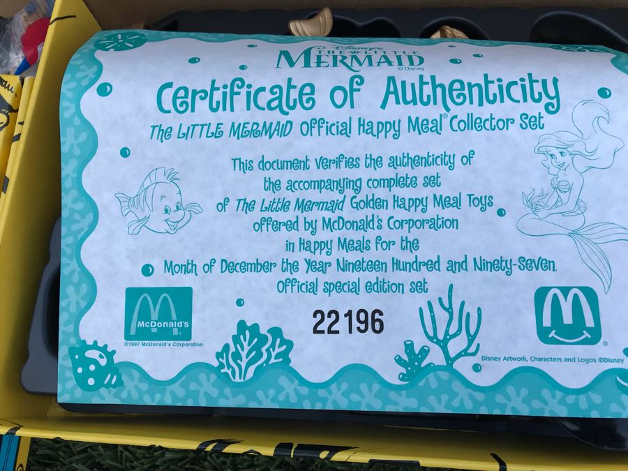 Disney’s The Little Mermaid Golden Toy Sets, Anastasia Toys, Ty Beanie Babies And Huge Collection Of Happy Meal Toys From McDonalds, Burger King [Photo 14]