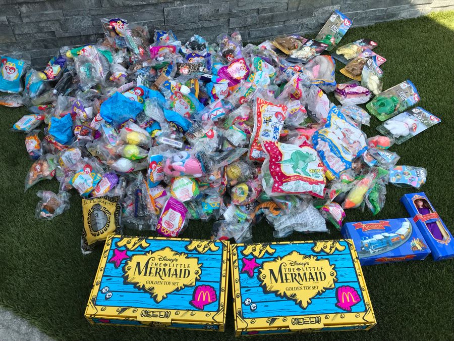Disney’s The Little Mermaid Golden Toy Sets, Anastasia Toys, Ty Beanie Babies And Huge Collection Of Happy Meal Toys From McDonalds, Burger King [Photo 6]