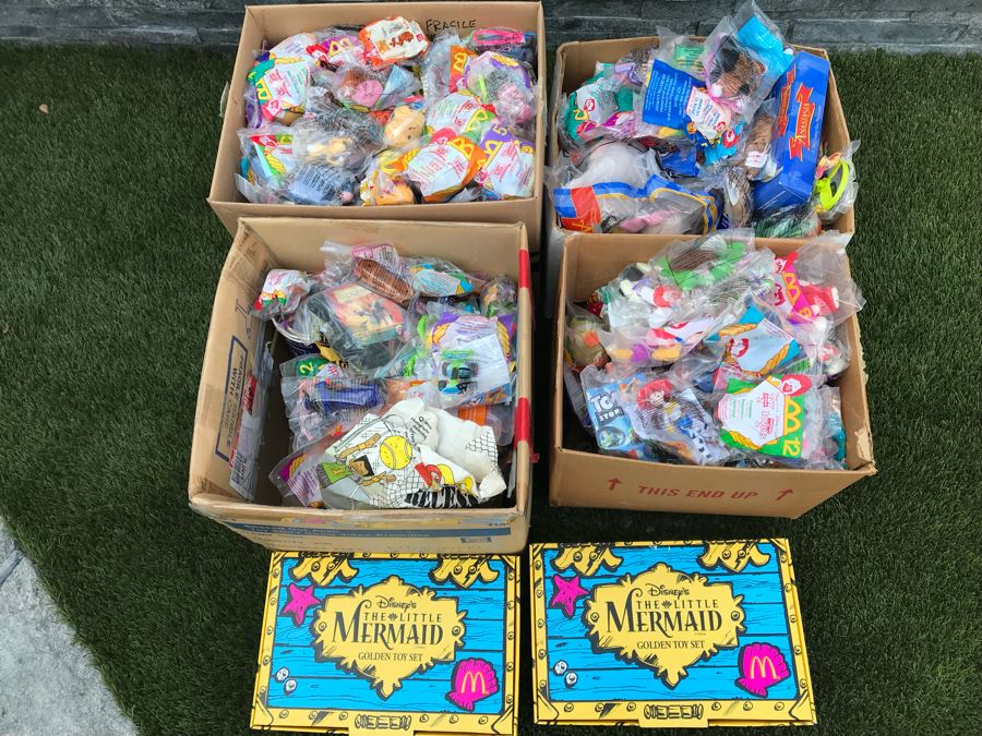 Disney’s The Little Mermaid Golden Toy Sets, Anastasia Toys, Ty Beanie Babies And Huge Collection Of Happy Meal Toys From McDonalds, Burger King [Photo 5]