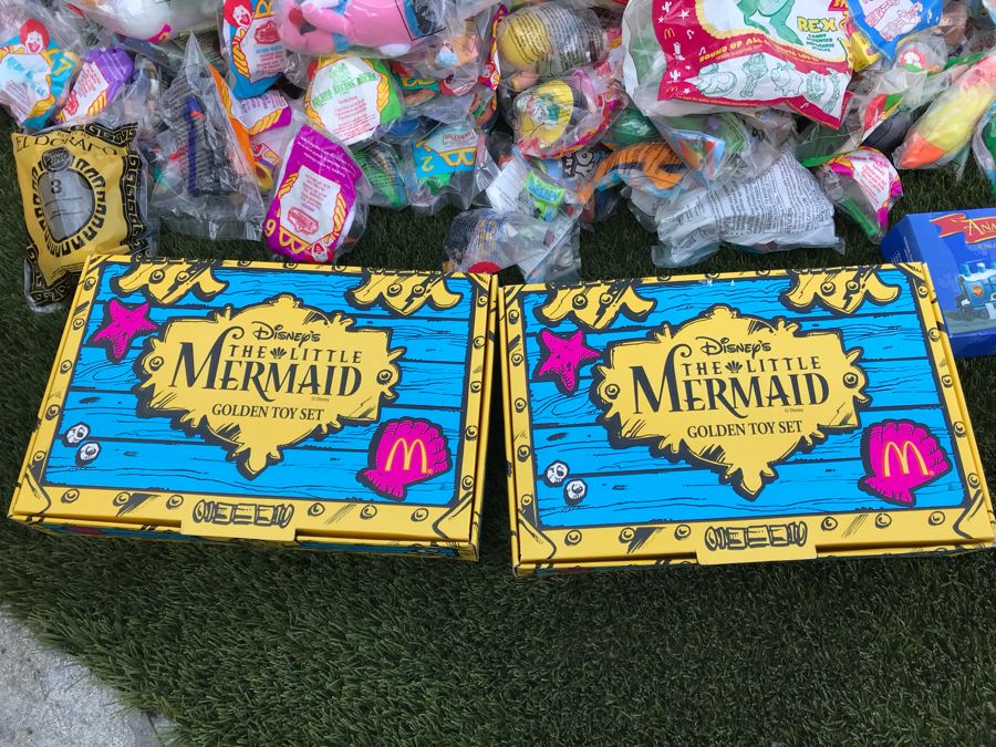Disney’s The Little Mermaid Golden Toy Sets, Anastasia Toys, Ty Beanie Babies And Huge Collection Of Happy Meal Toys From McDonalds, Burger King [Photo 11]