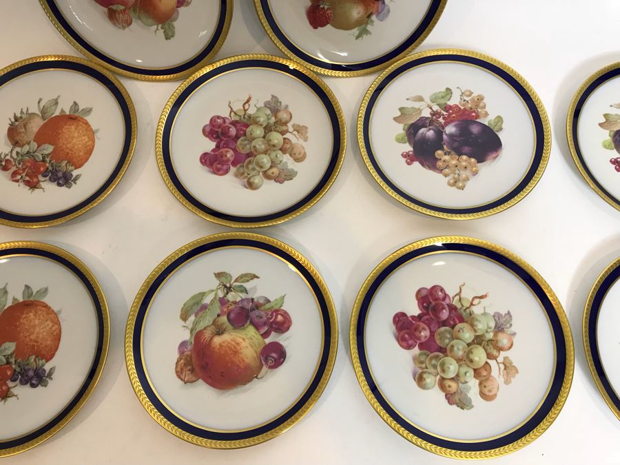 (12) E&R Schumann Bavaria Arzberg Germany Fruit Desert Plates [Photo 4]
