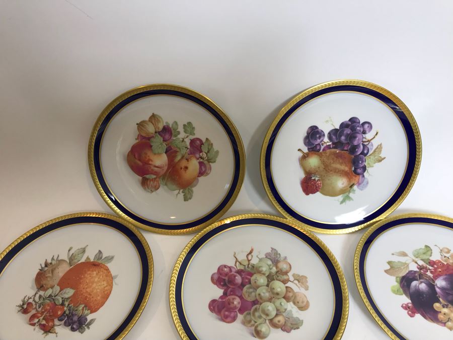 (12) E&R Schumann Bavaria Arzberg Germany Fruit Desert Plates