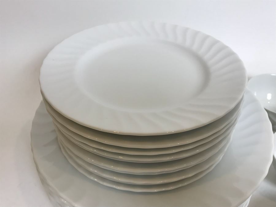 49 Piece White Porcelain China Cups And Plates [Photo 8]