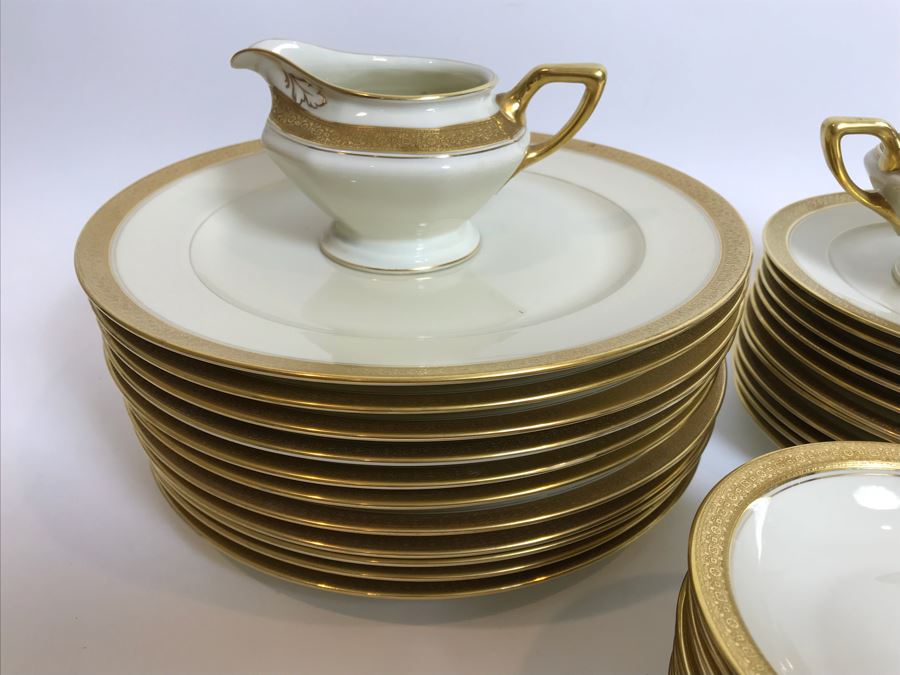 45 Piece Rosenthal Ivory Bavaria Premier Plates, Bowls, Creamer And Sugar