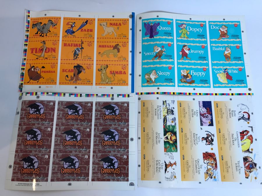 Collection Of Disney’s Movie Happy Meal Toys And Uncut SkyBox Disney Trading Cards [Photo 11]