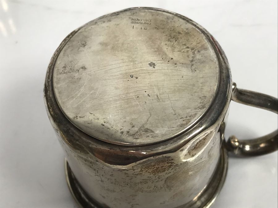 Set Of (4) Sterling Silver Hunt Hallmark Salt Shakers And Newport Sterling Silver Cup 360g [Photo 12]
