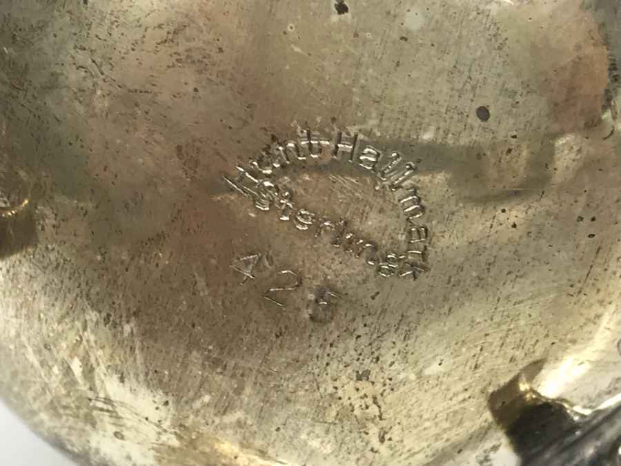 Set Of (4) Sterling Silver Hunt Hallmark Salt Shakers And Newport Sterling Silver Cup 360g [Photo 10]