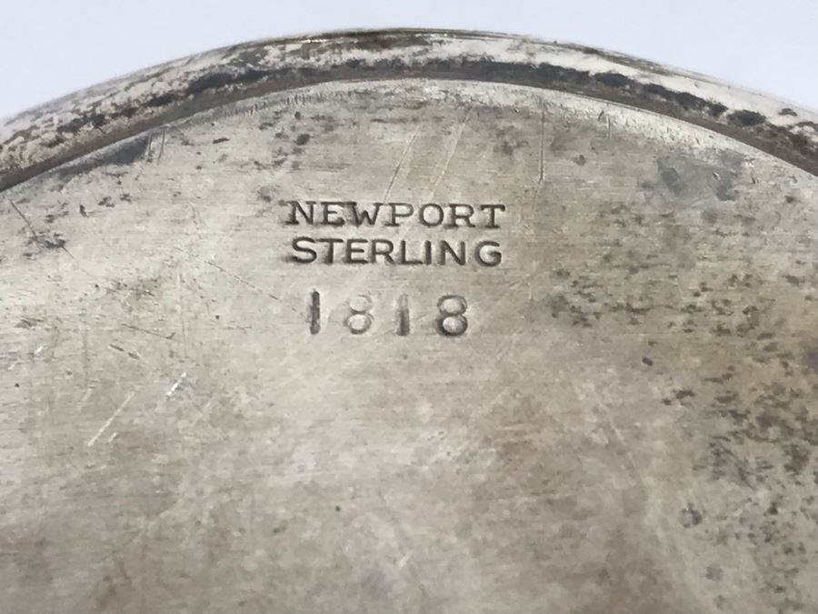 Set Of (4) Sterling Silver Hunt Hallmark Salt Shakers And Newport Sterling Silver Cup 360g [Photo 13]