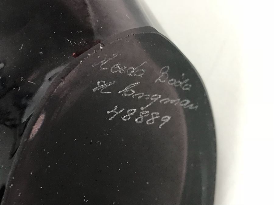 JUST ADDED - Pair Of Kosta Boda Art Glass Pieces - Vase And Bowl [Photo 9]