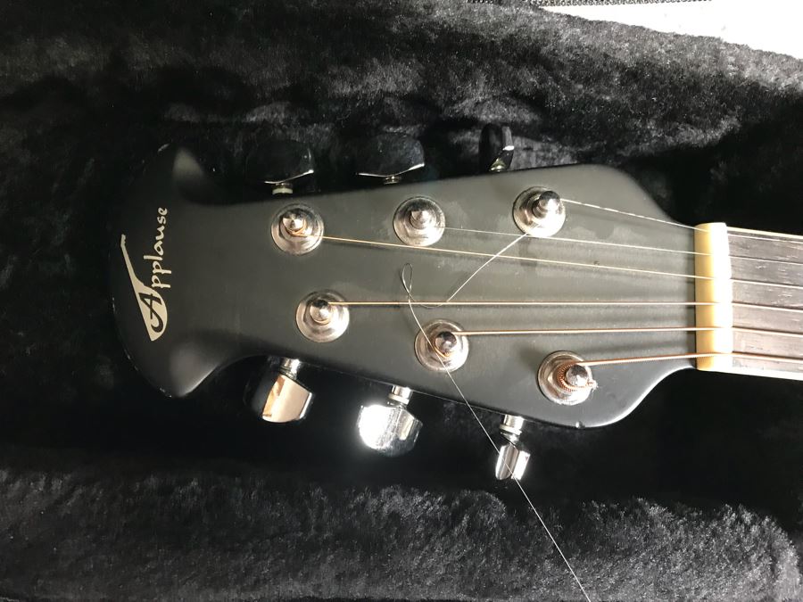 JUST ADDED - Applause By Ovation Acoustic Steel String Guitar Model No. AE 128 With Pick Up And Case [Photo 8]