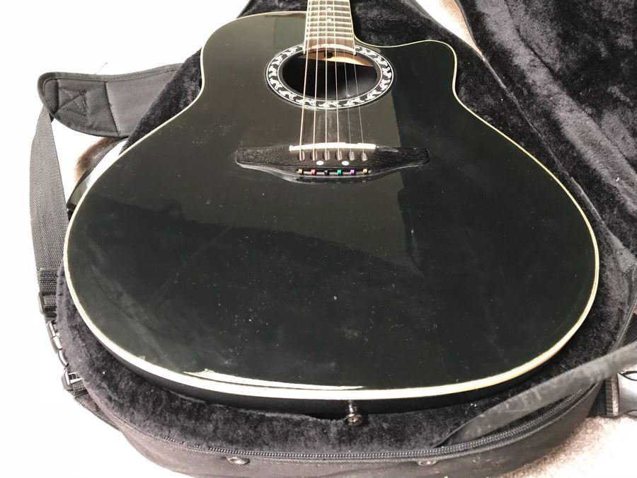 JUST ADDED - Applause By Ovation Acoustic Steel String Guitar Model No. AE 128 With Pick Up And Case [Photo 10]
