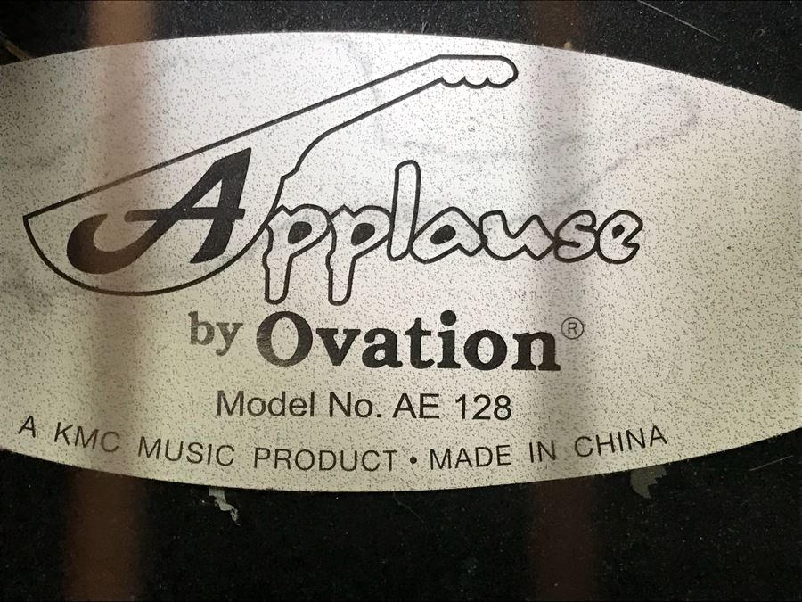JUST ADDED - Applause By Ovation Acoustic Steel String Guitar Model No. AE 128 With Pick Up And Case [Photo 12]