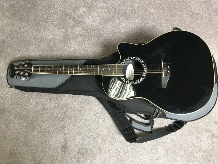JUST ADDED - Applause By Ovation Acoustic Steel String Guitar Model No. AE 128 With Pick Up And Case [Photo 15]