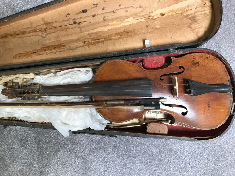 JUST ADDED - Old Violin With Case - Appears To Have Been Modified [Photo 4]