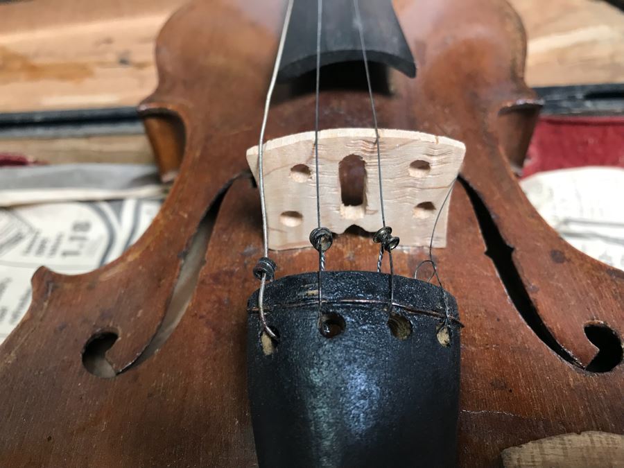 JUST ADDED - Old Violin With Case - Appears To Have Been Modified [Photo 10]