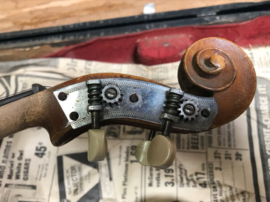 JUST ADDED - Old Violin With Case - Appears To Have Been Modified [Photo 16]