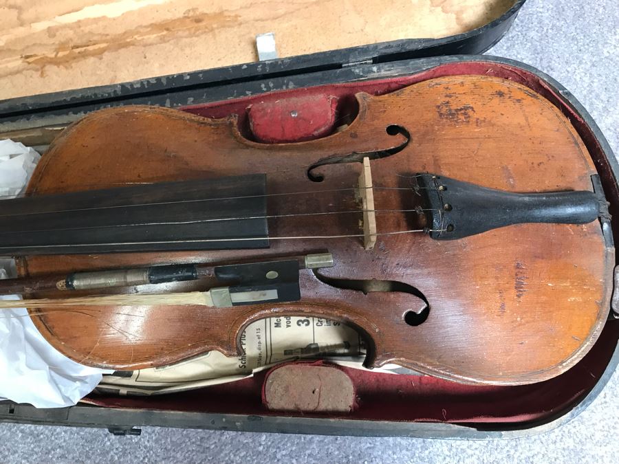 JUST ADDED - Old Violin With Case - Appears To Have Been Modified [Photo 5]