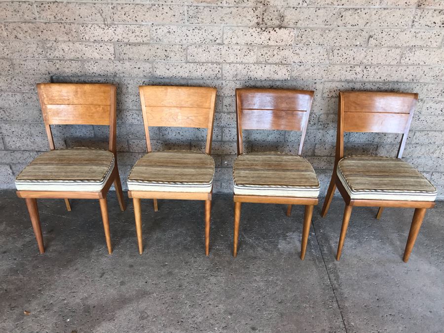JUST ADDED - Set Of (4) Heywood-Wakefield Mid-Century Chairs [Photo 4]