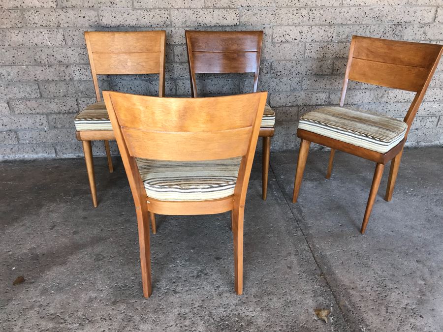 JUST ADDED - Set Of (4) Heywood-Wakefield Mid-Century Chairs [Photo 12]