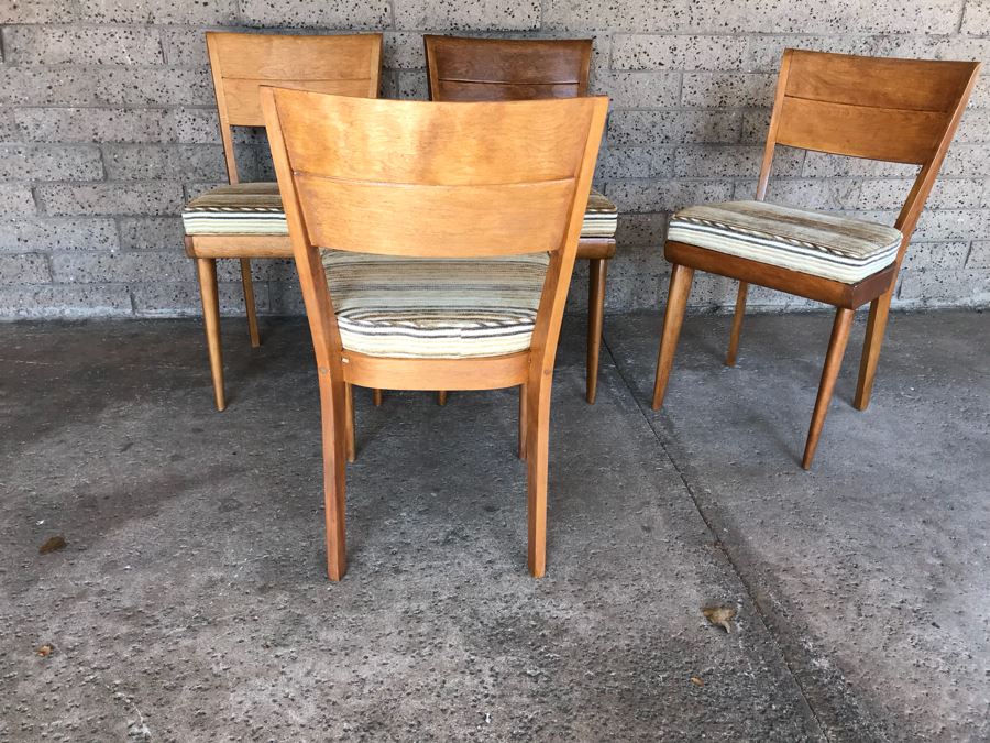 JUST ADDED - Set Of (4) Heywood-Wakefield Mid-Century Chairs [Photo 11]