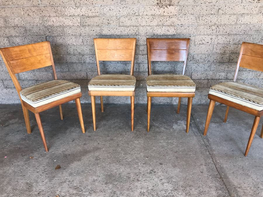 JUST ADDED - Set Of (4) Heywood-Wakefield Mid-Century Chairs [Photo 7]