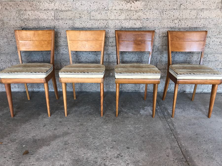 JUST ADDED - Set Of (4) Heywood-Wakefield Mid-Century Chairs [Photo 2]