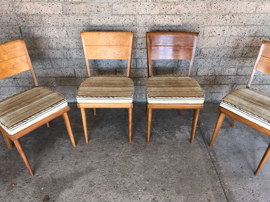 JUST ADDED - Set Of (4) Heywood-Wakefield Mid-Century Chairs [Photo 8]