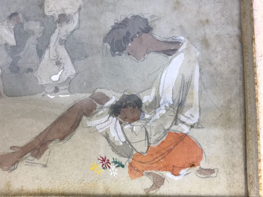 JUST ADDED - Pair Of Original Small Mid-Century Paintings [Photo 10]