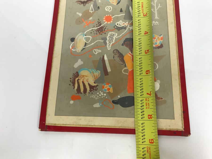 JUST ADDED - Pair Of Original Small Mid-Century Paintings [Photo 12]