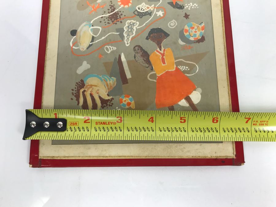 JUST ADDED - Pair Of Original Small Mid-Century Paintings [Photo 11]