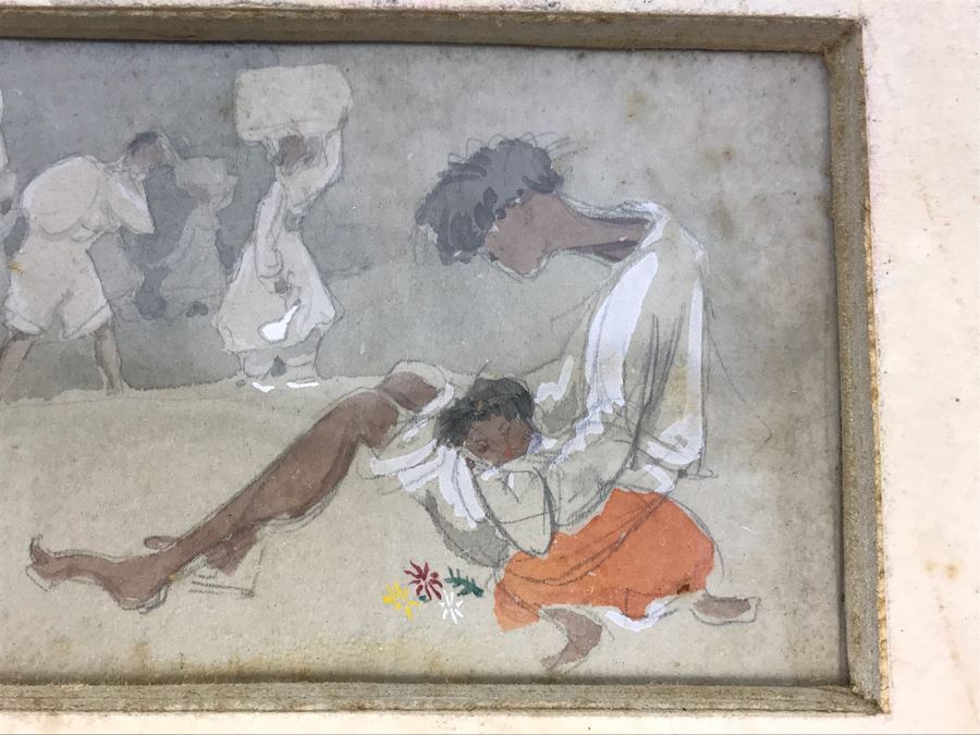 JUST ADDED - Pair Of Original Small Mid-Century Paintings [Photo 8]