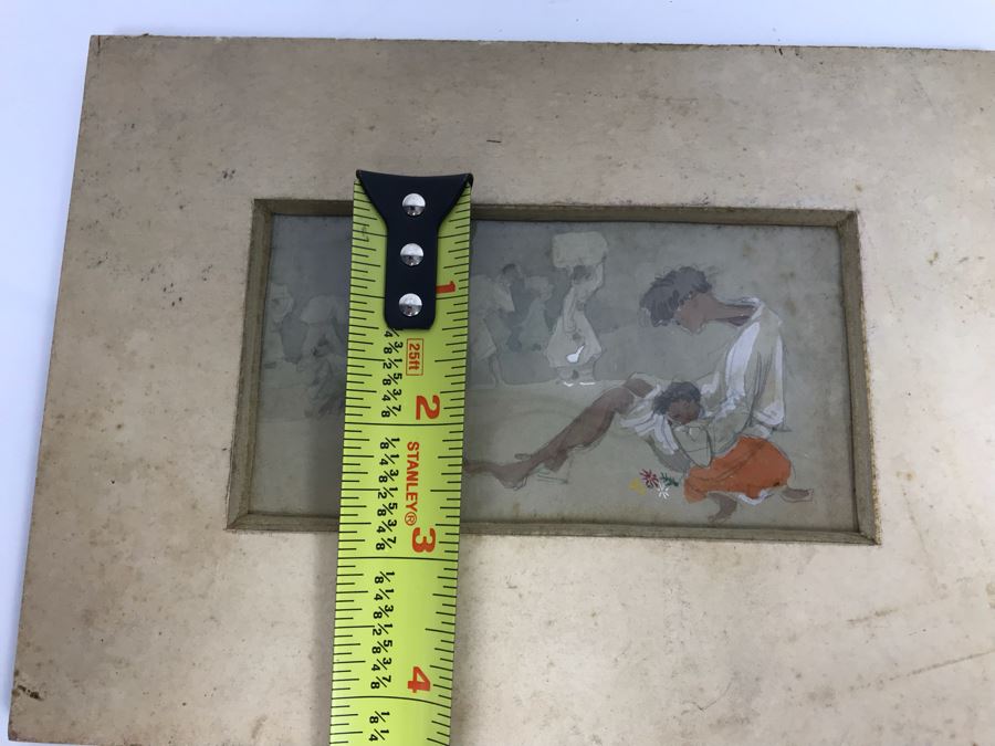 JUST ADDED - Pair Of Original Small Mid-Century Paintings [Photo 14]