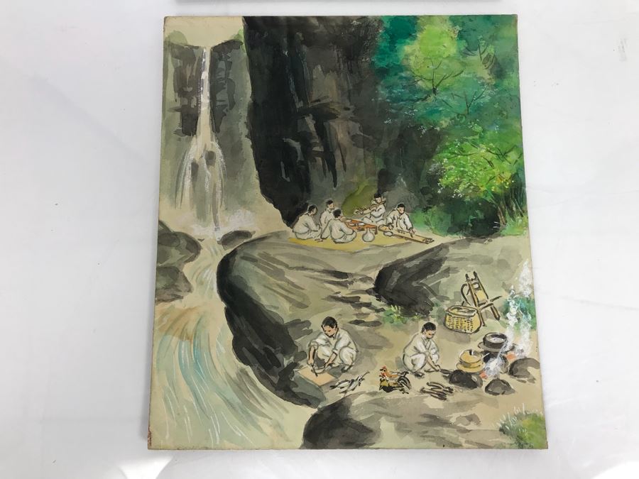 JUST ADDED - Pair Of Original Small Paintings [Photo 2]