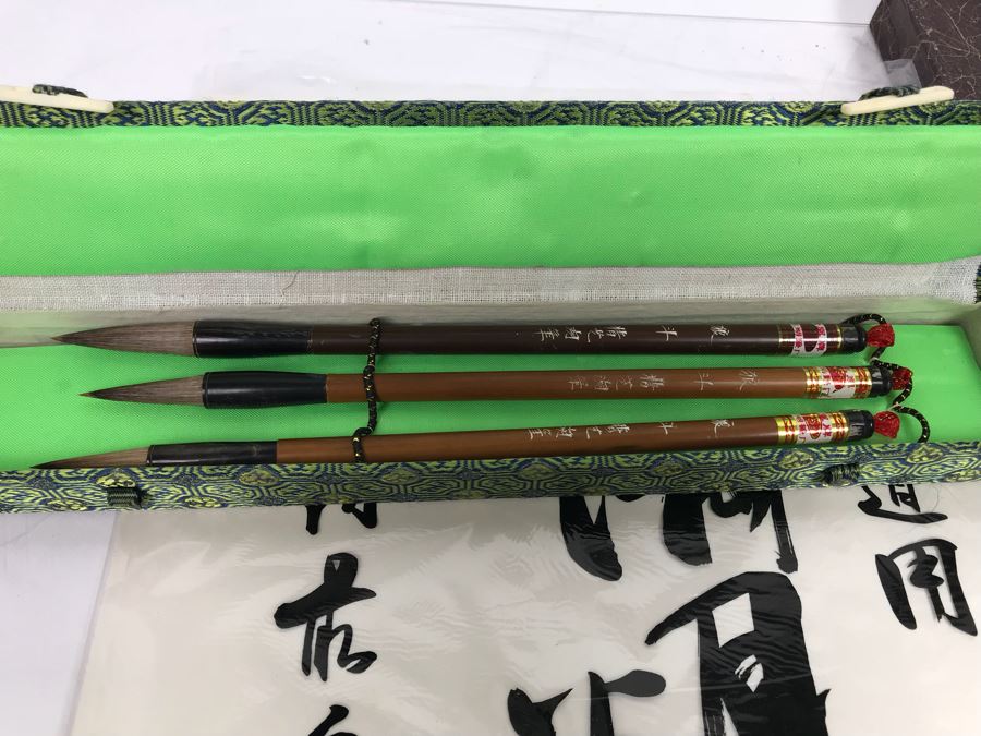 JUST ADDED - Chinese Calligraphy Brushes, Inkstone, Ink Stick And Calligraphy Paper [Photo 11]