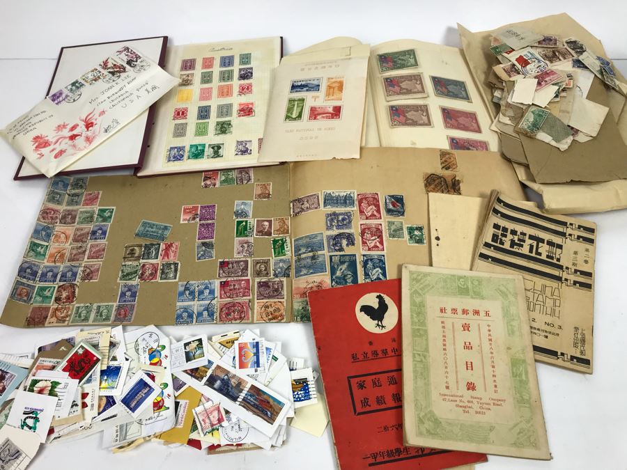 JUST ADDED - Stamp Collection Mainly Asian Stamps And Stamp Books - See Photos